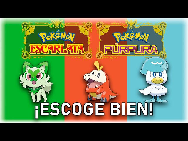 Pokémon Escarlata y Pokémon Púrpura ¿Cuál es el mejor inicial para empezar?  - JustNeko