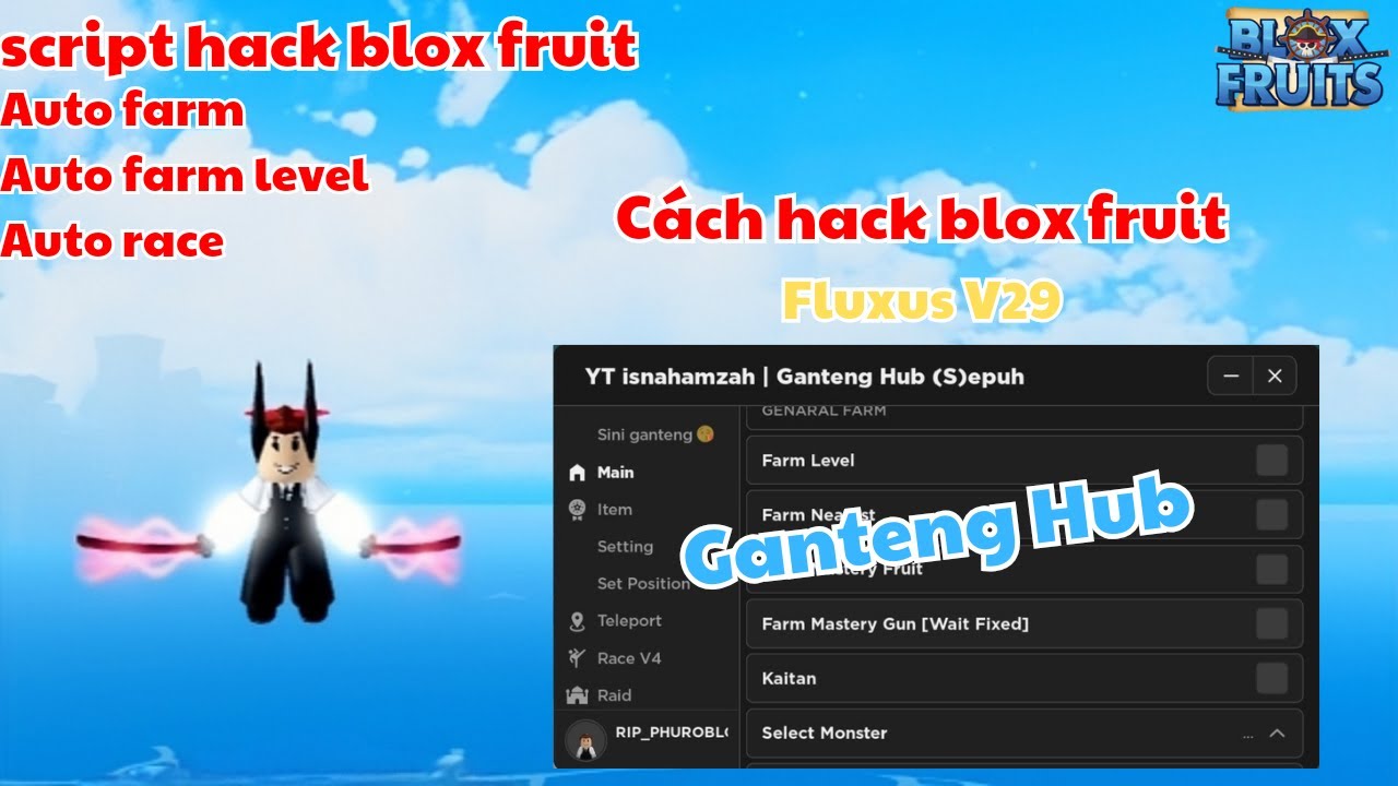 Hack blox fruit v18 client giọt nước v6 [rain fruit new] [FIXLAG] esp,auto  farm,raid,chets hop - BiliBili