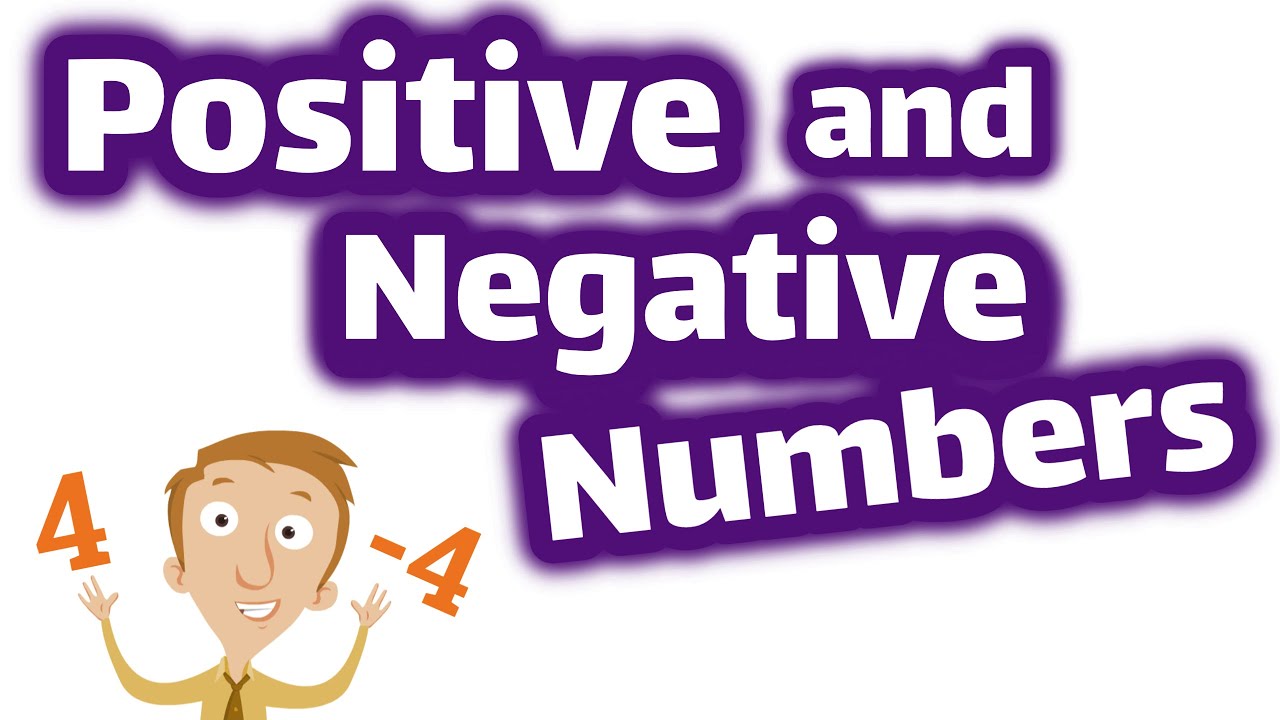 Positive and Negative Numbers for Kids
