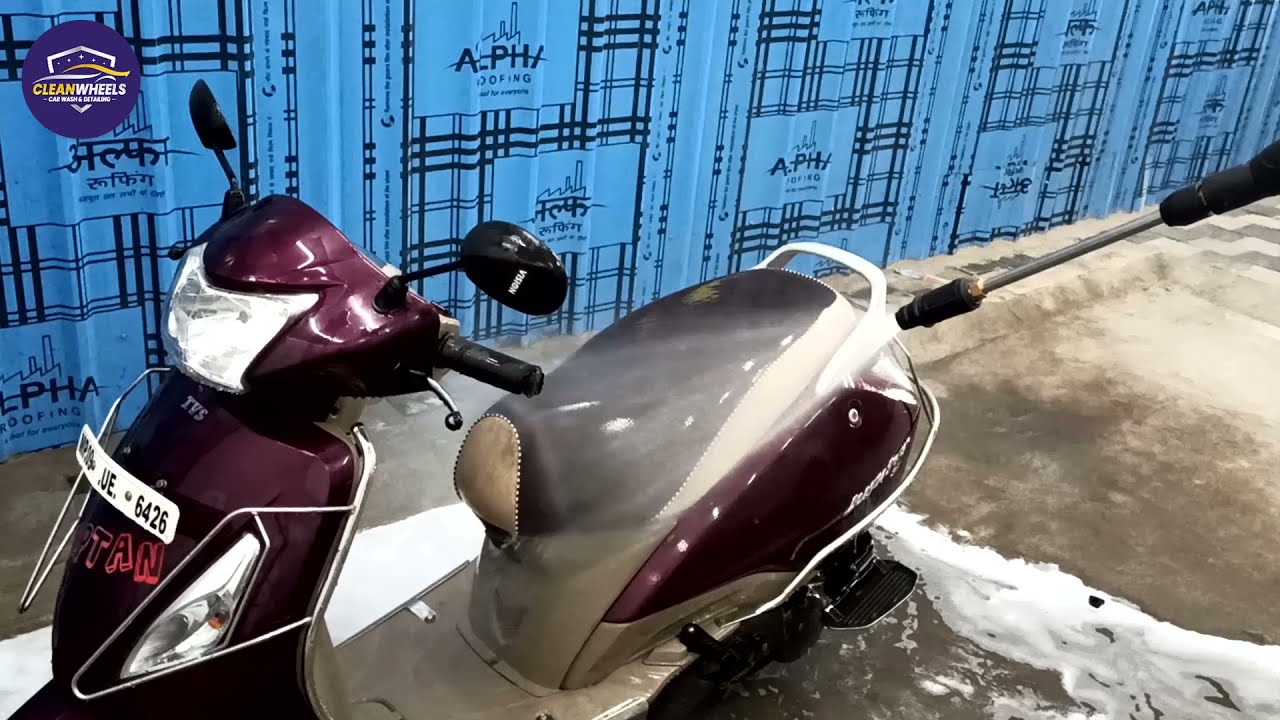 TVS Jupiter Foam Wash | CleanWheels