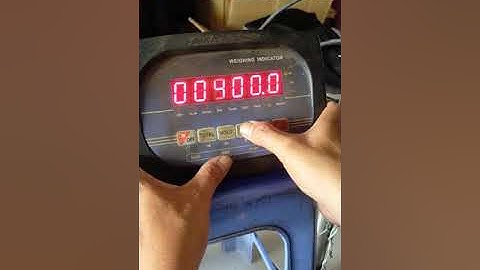 Hiệu chuẩn đầu cân weighing indicator