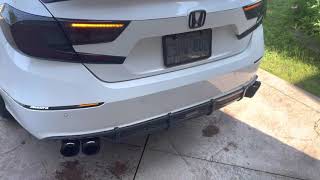 20182021 Accord 2.0T Resonator Delete w/Valved Muffler Cold Start  A Hinderance to Society