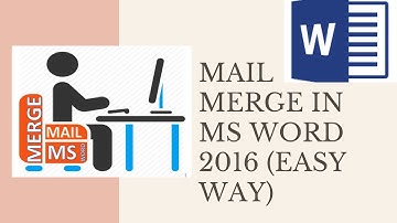 Easy steps of mail merge in MS word 2016 | Hindi/urdu