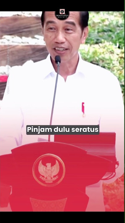 Jokowi pantun, Pinjam dulu seratus ❗❓ #jokowi #shorts