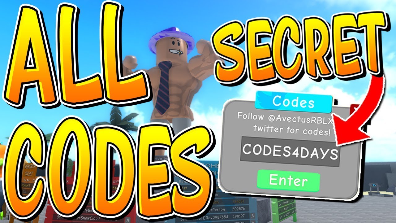 ALL SECRET ROBLOX WEIGHT LIFTING SIMULATOR 3 CODES YouTube
