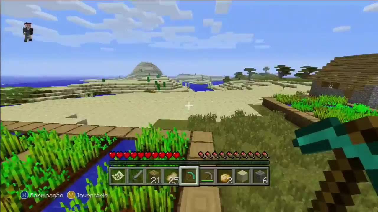 Jogando Minecraft Online Xbox 360 parte 2 YouTube Jogando Minecraft Online Xbox 360 parte 2 YouTube
