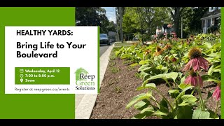 Healthy Yards: Bring Life To Your Boulevard