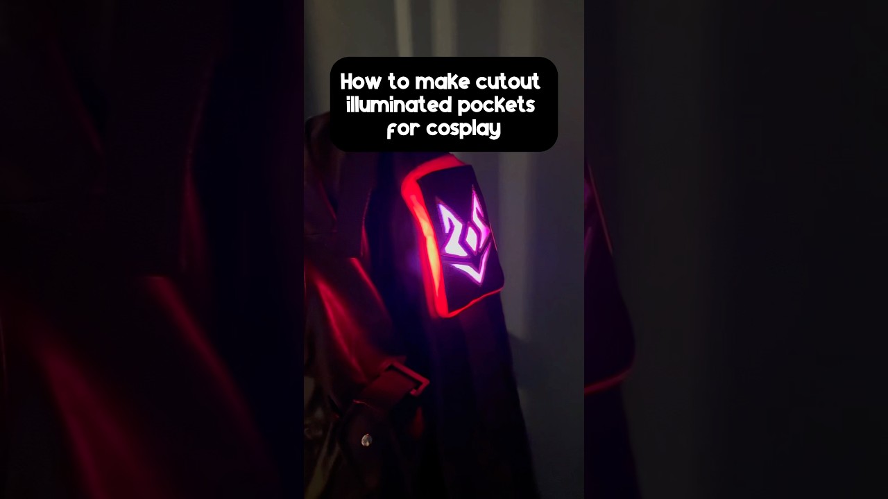 How to make cutout illuminated pockets for cosplay!