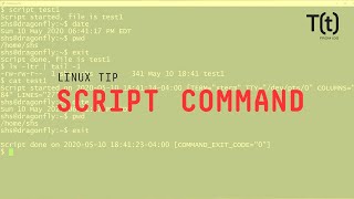 How to use the script command: 2-Minute Linux Tips