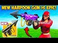 *NEW* HARPOON GUN IS AMAZING!! - Fortnite Funny Fails and WTF Moments! #732