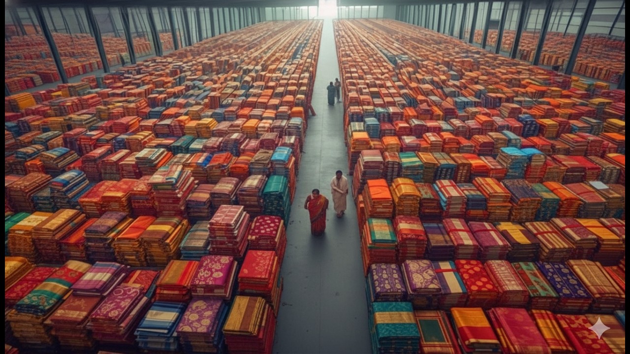 Surat Saree Wholesale Market || India Biggest textile Market