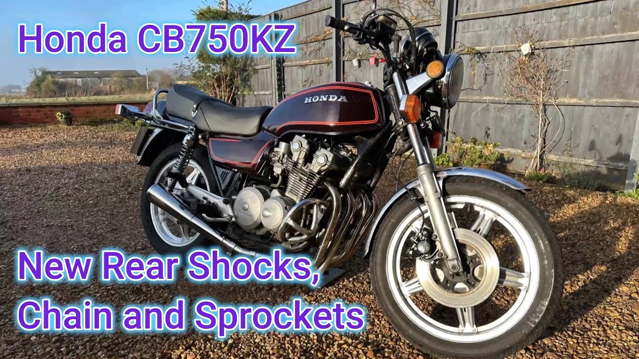 Honda CB750K New Rear Shocks, Chain and Sprockets