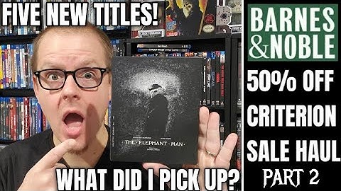 BARNES & NOBLE 50% OFF CRITERION SALE HAUL + UNBOXING PART 2!