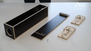 Rattenfallen-Kasten Inklusive 2 Holz-Rattenfallen Für Sicheres Und Diskretes Fangen Von Ratten