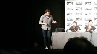 RTX London 2017 Voice acting panel - Miles sings the Camp Camp intro