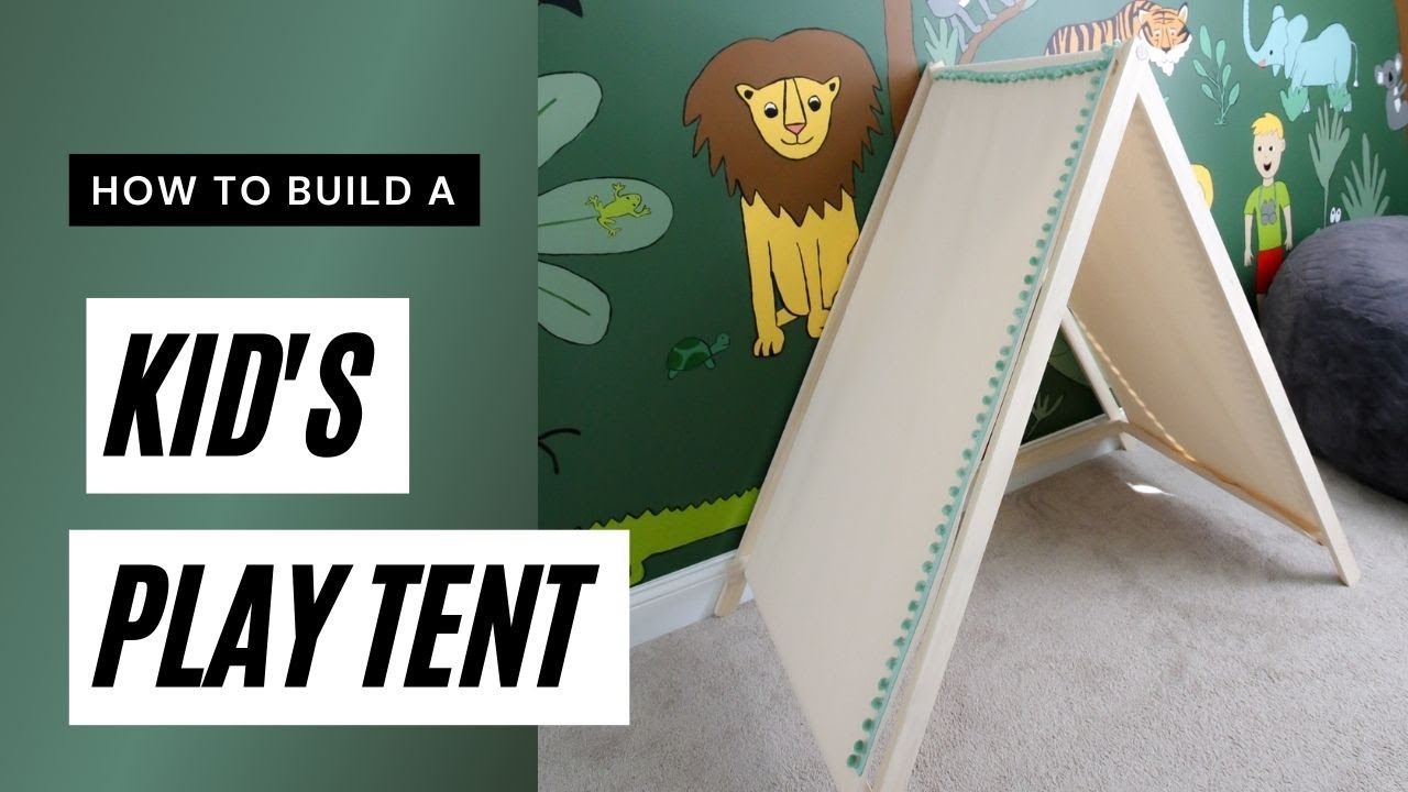 How to make a DIY kid's a-frame play tent - YouTube