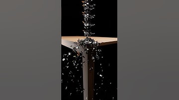 Micro SD cards falling on wooden table #3d #blender #key #3dart