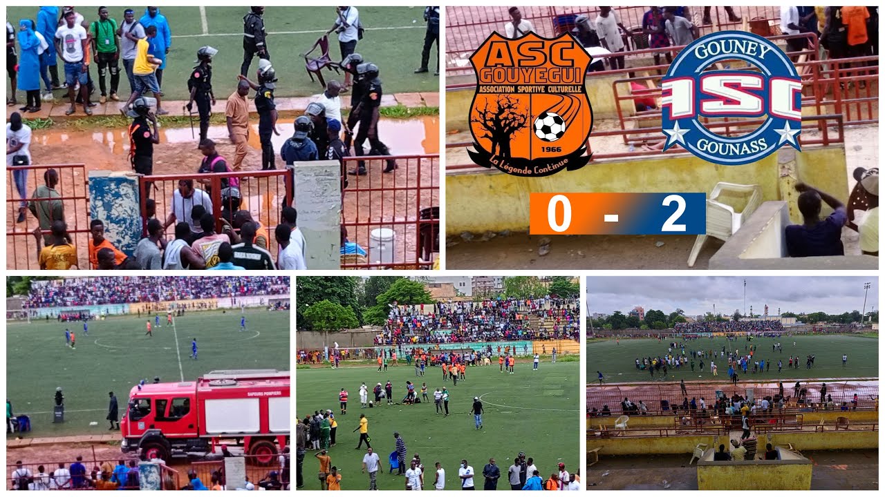 Temps fort du Match Gounass vs Gouy gui,gu€rre des chaises... ambiance était au rendez-vous