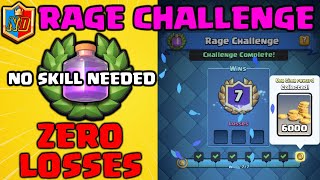 Best Deck for Rage Challenge 2021 in Clash Royale! NO SKILL NEEDED Zero Losses 😎