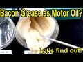 Bacon Grease as Engine OIl?  Let's try it!