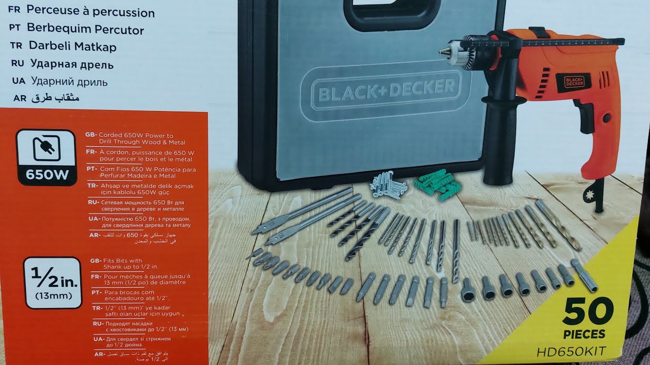 Black & Decker Drill Bits, Screwdriver Bits Combination Bit Set 50