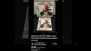 mario cart ds 2005, case and instruction booklet only, no game no card,  on eBay