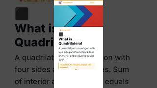 Quadrilaterals, Class 9 Maths | Chapter 8 | Class 9 Maths | NCERT | ConceptScroll 📚 #Shorts