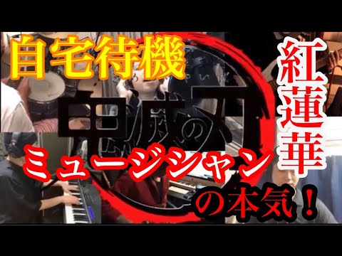 【鬼滅の刃 OP】紅蓮華 - コロナ自粛中のプロアマミュージシャンが本気で演奏してみた。/Demon Slayer Opening Full Gurenge BAND　cover