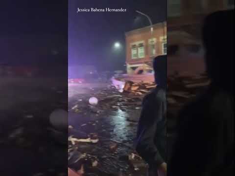 Video shows destruction inside Apollo Theatre in Belvidere after roof collapse