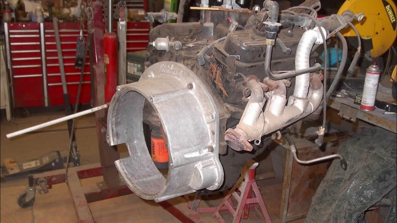 4 3 v6 corvair pt1 bellhousing adapter fit the v6 to the powerglide in