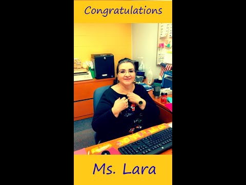 SISD - Sun Ridge Middle School - Congratulations Ms. Lara!