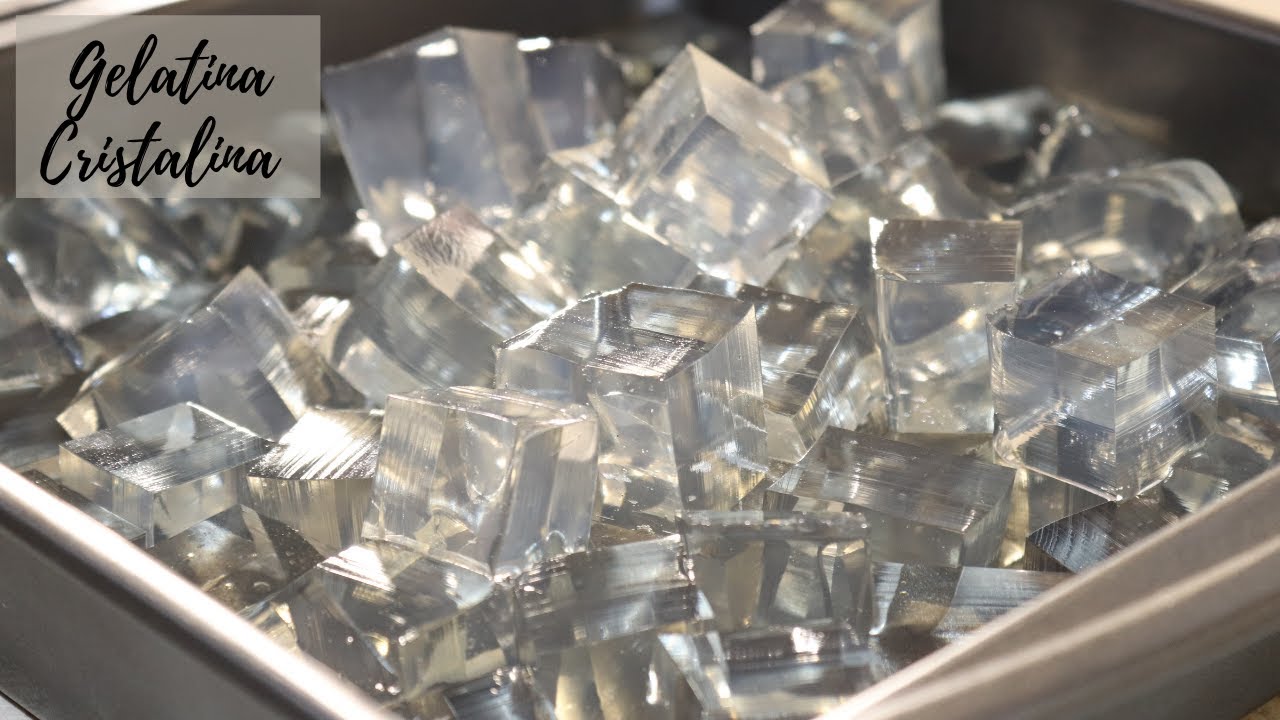 COMO PREPARAR GELATINA TRANSPARENTE O CRISTALINA CON GRENETINA para decorar tus postres