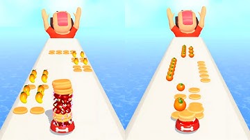 Pancake Run in All Levels Gameplay Walkthrough iOS,Android New Trailer Update Mobile Game #8