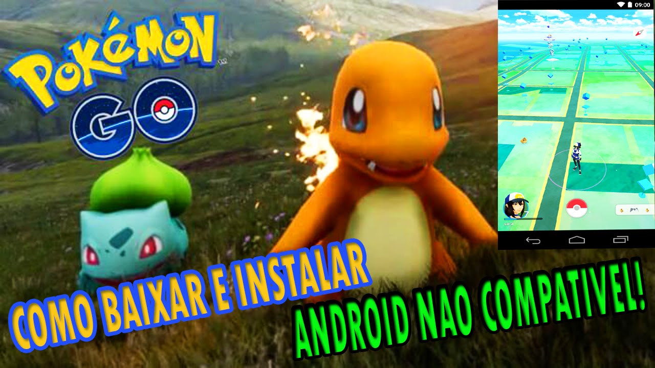 COMO BAIXAR POKEMON GO EM QUALQUER ANDROID 4.4 5.1 6.0