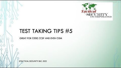 CISSP/CISM/CCSP Test Taking Tip #5. Avoid the absolutes