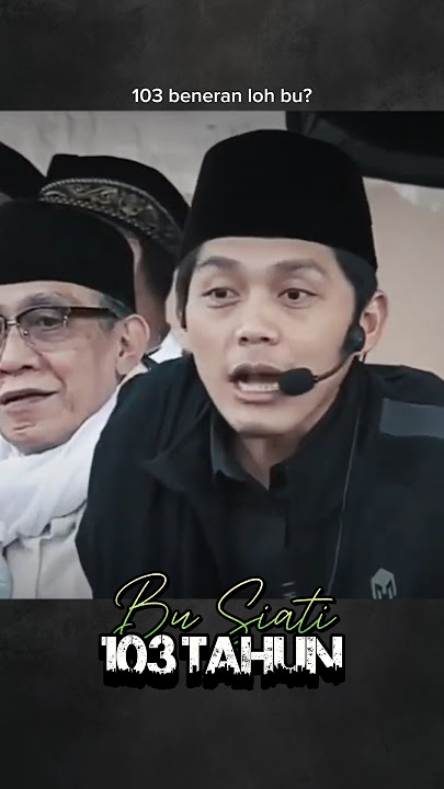 Viral!! Gus Iqdam Gak Percaya, Bu Siati Nenek Umur 103 Tahun Masih Sehat
