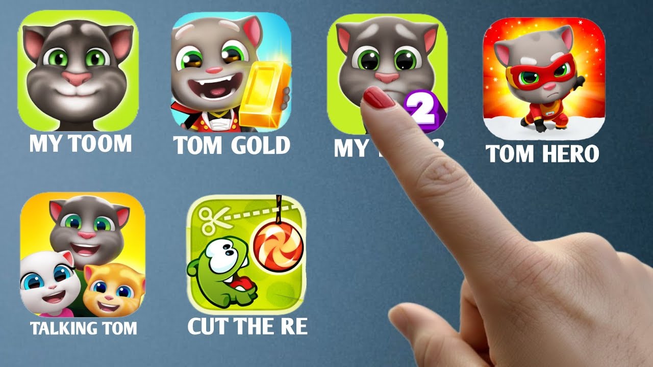 My Tom, Tom Gold Run, My Tom 2, Tom Hero Talking Tom, Games