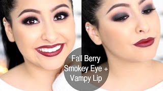 Fall Berry Smokey Eye + Vampy Lip | MissTiffanyKaee
