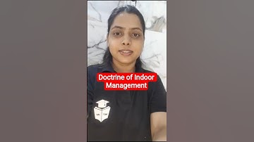 UGC NET Commerce Doctrine of Indoor Management #shortsfeed #shorts #ugcnetcommerce #ugcnetexam