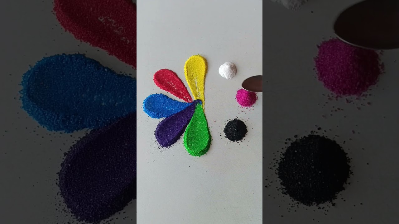 simple Rangoli, satisfying rangoli, Easy rangsatisfying 