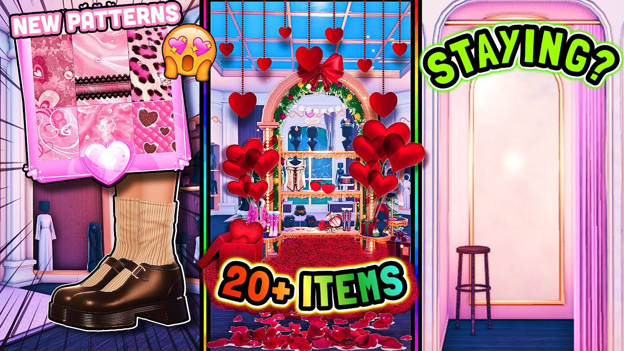 20+ ITEMS Coming In VALENTINES UPDATE?! *NEW* PATTERNS, Rework ITEMS ...
