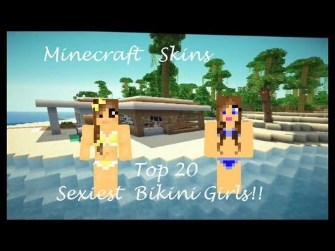 Minecraft Skins Top 20 Sexiest Bikini Girls Minecraft Skins #2 - YouTube