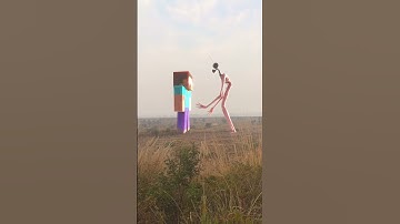 Minecraft steve vs siren head full real life version fight||steve vs siren head #minecraft#sirenhead