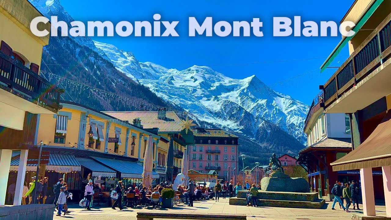 Chamonix Mont Blanc French Alps | Walking tour 4K