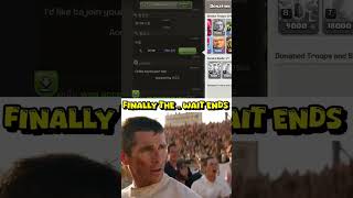 Clash of Clans Finally Accepted Me After Years 😭🔥 #clashofclans #sad #supercell #coc #memes #viral