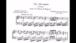 Voi, che sapete (W. A. Mozart) - Bb Major Piano Accompaniment