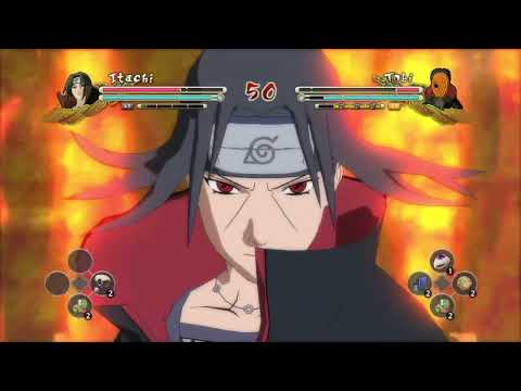 قتال اوتشيها ايتاشي ضد اوتشيها اوبيتو الذي تم حذفه من الانمي ناروتو شيبودن 