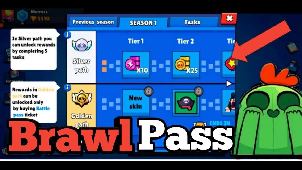 New Battle Pass In Brawl Star Youtube - star brawl ticket