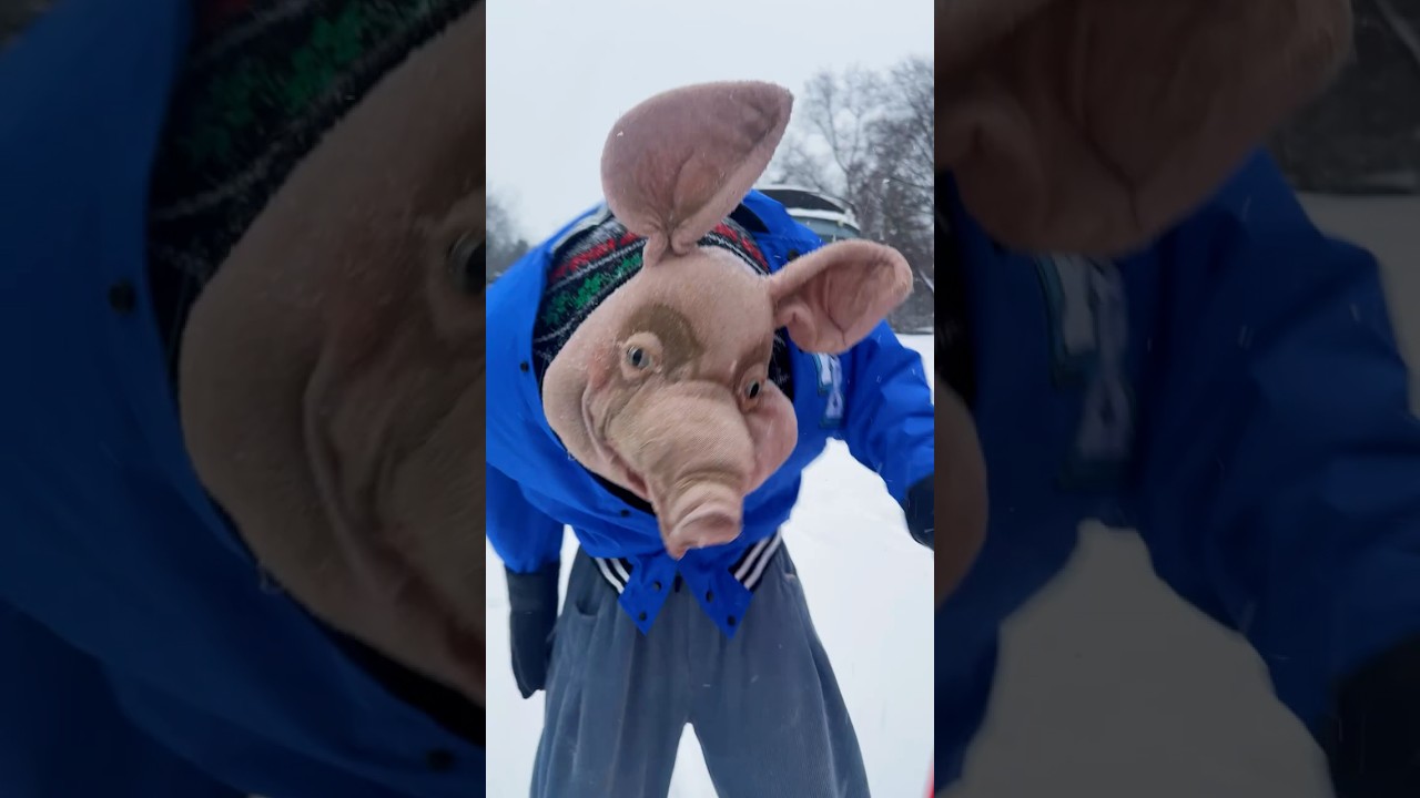 На горке с братишкой