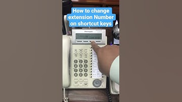 How to change extensions number in Panasonic KX-D1333 #hsolpk #panasonic #console #set